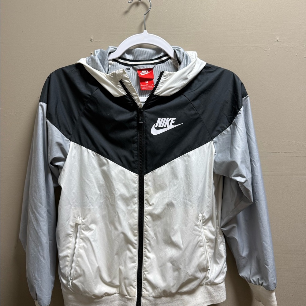 Nike Black and Gray Hooded Jacket